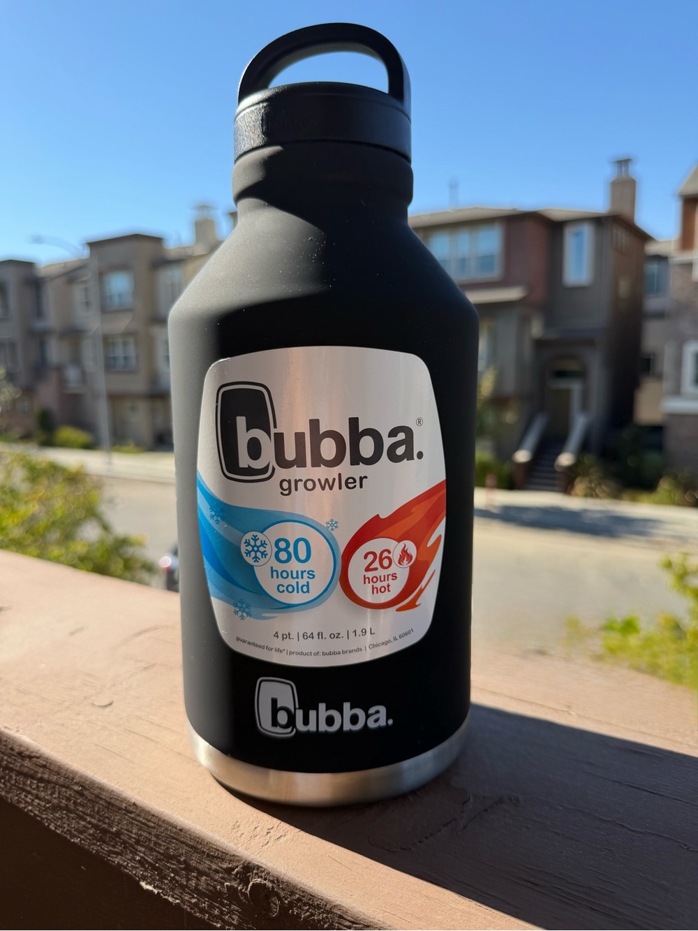 Bubba Black Insulated Growler - 64 oz